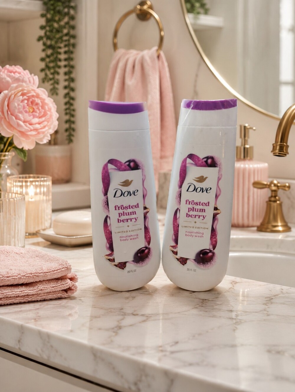 Dove Frosted Plum Berry Nourishing Body Wash - Purple